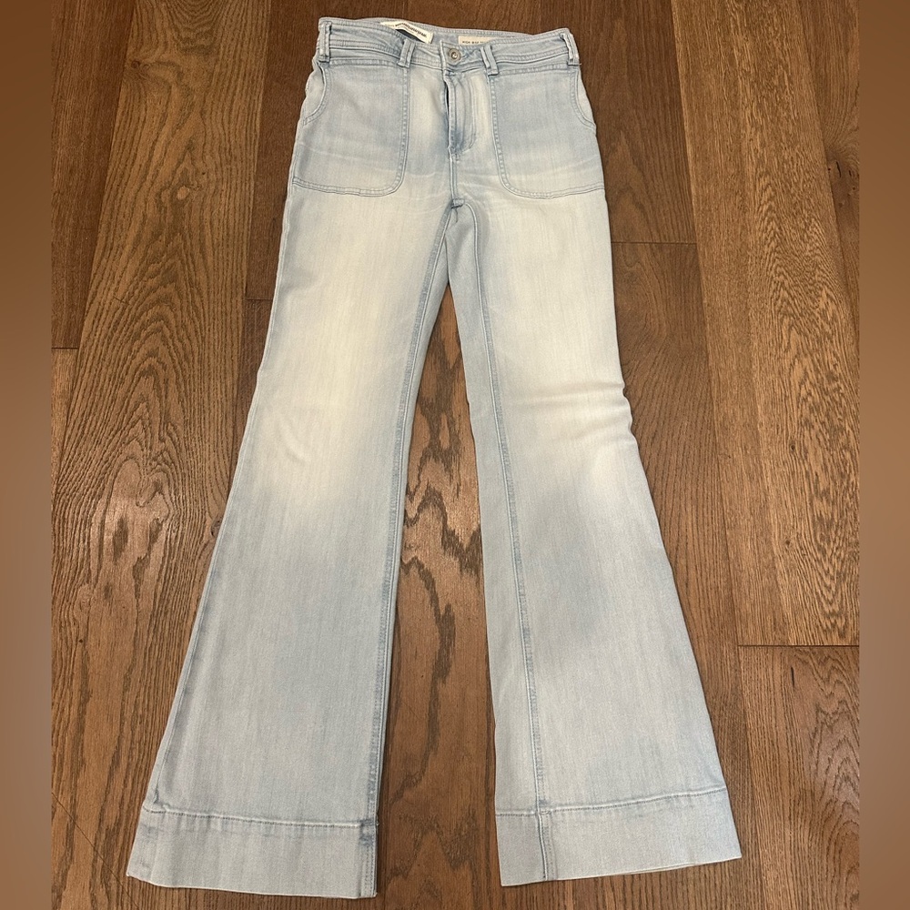 Pilcro Light Wash High Rise Trouser Bootcut